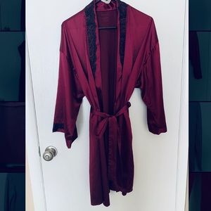 Custom Vintage Vanity Fair Satin Kimono Robe
